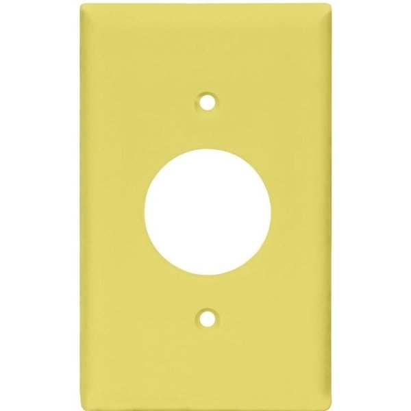 Eaton Wiring Devices Wallplate, 412 in L, 234 in W, 1 Gang, Polycarbonate, Ivory, HighGloss PJ7V
